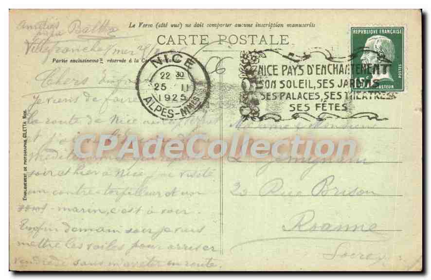 Villefranche - Cap Ferrat - La Rade et l'Escadre — éditeur VILLEFRANCHE, n° 299 — Reverso