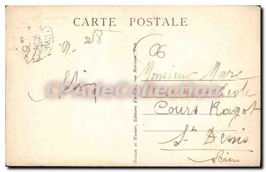 Villefranche-sur-Mer — La Rade — Éditeur Rostan et Munier, n° 3016 — Reverso