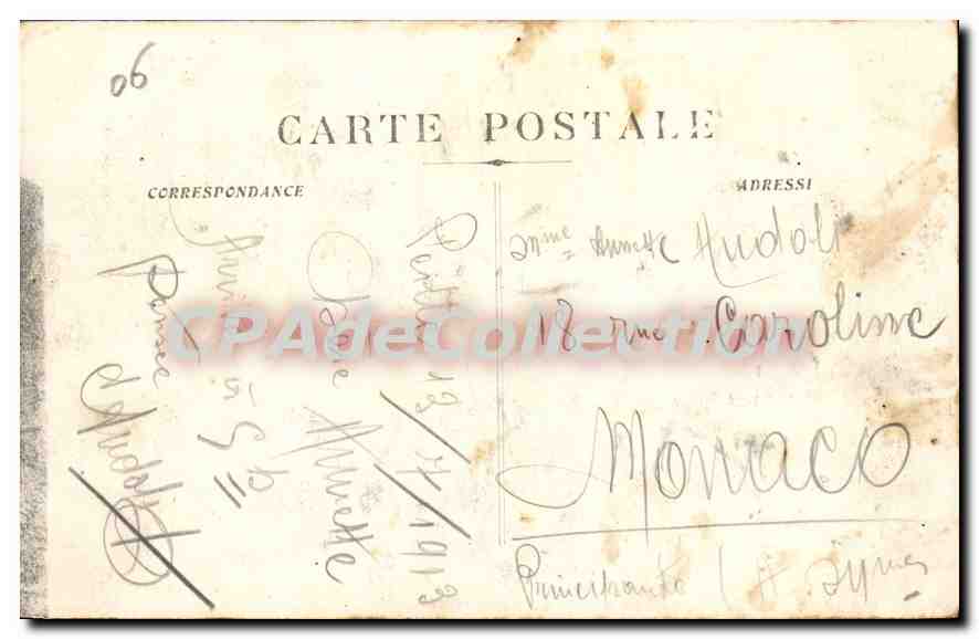 CPA Peille Alpes Maritimes vue generale Altitude  — Verso