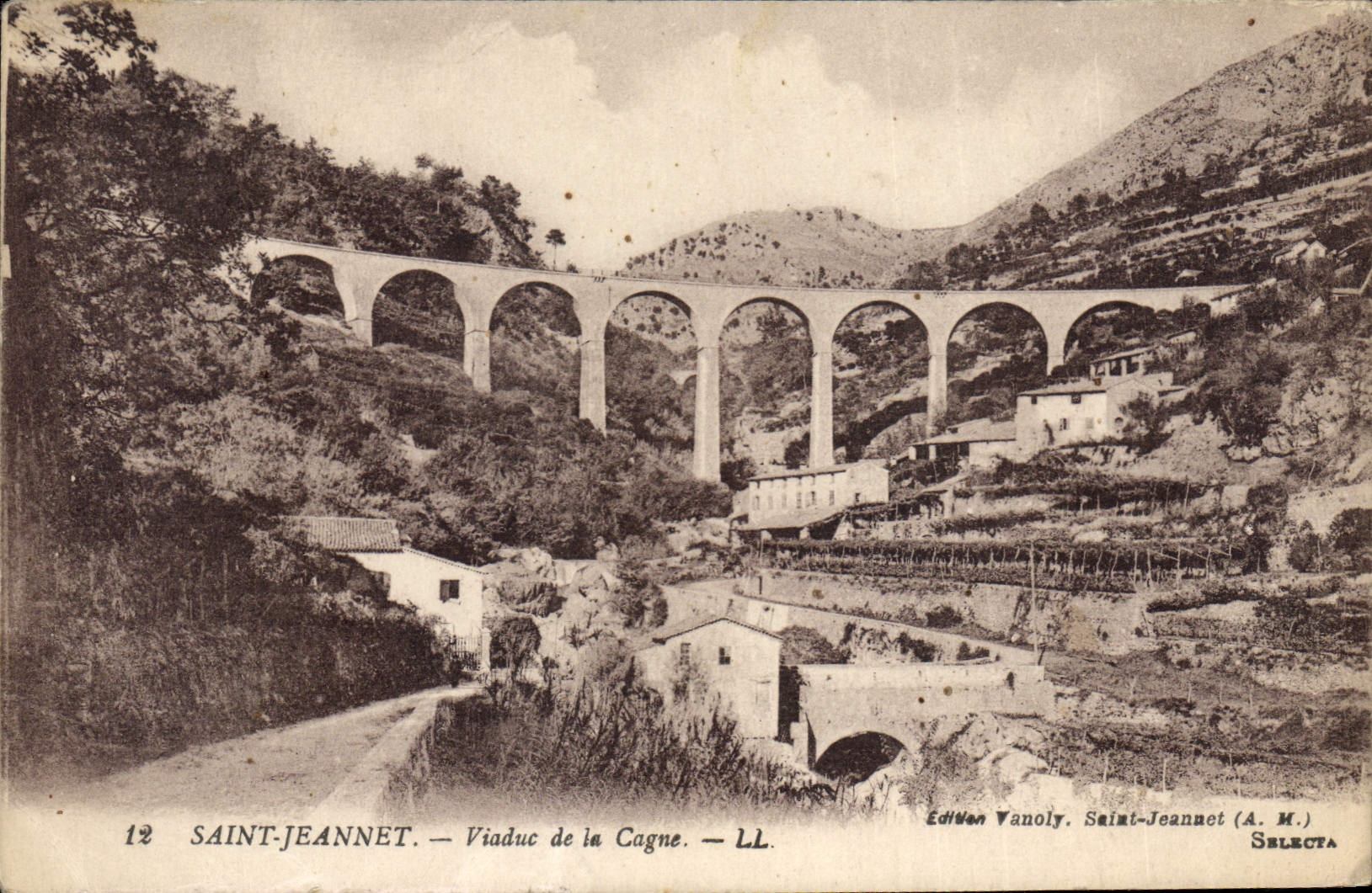 Saint-Jeannet — Viaduc de la Cagne — Édition Vanoly, Saint-Jeannet (A.M.)