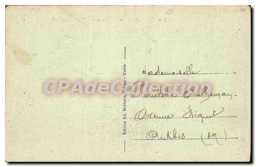 CPA Utelle Vue generale  — Verso