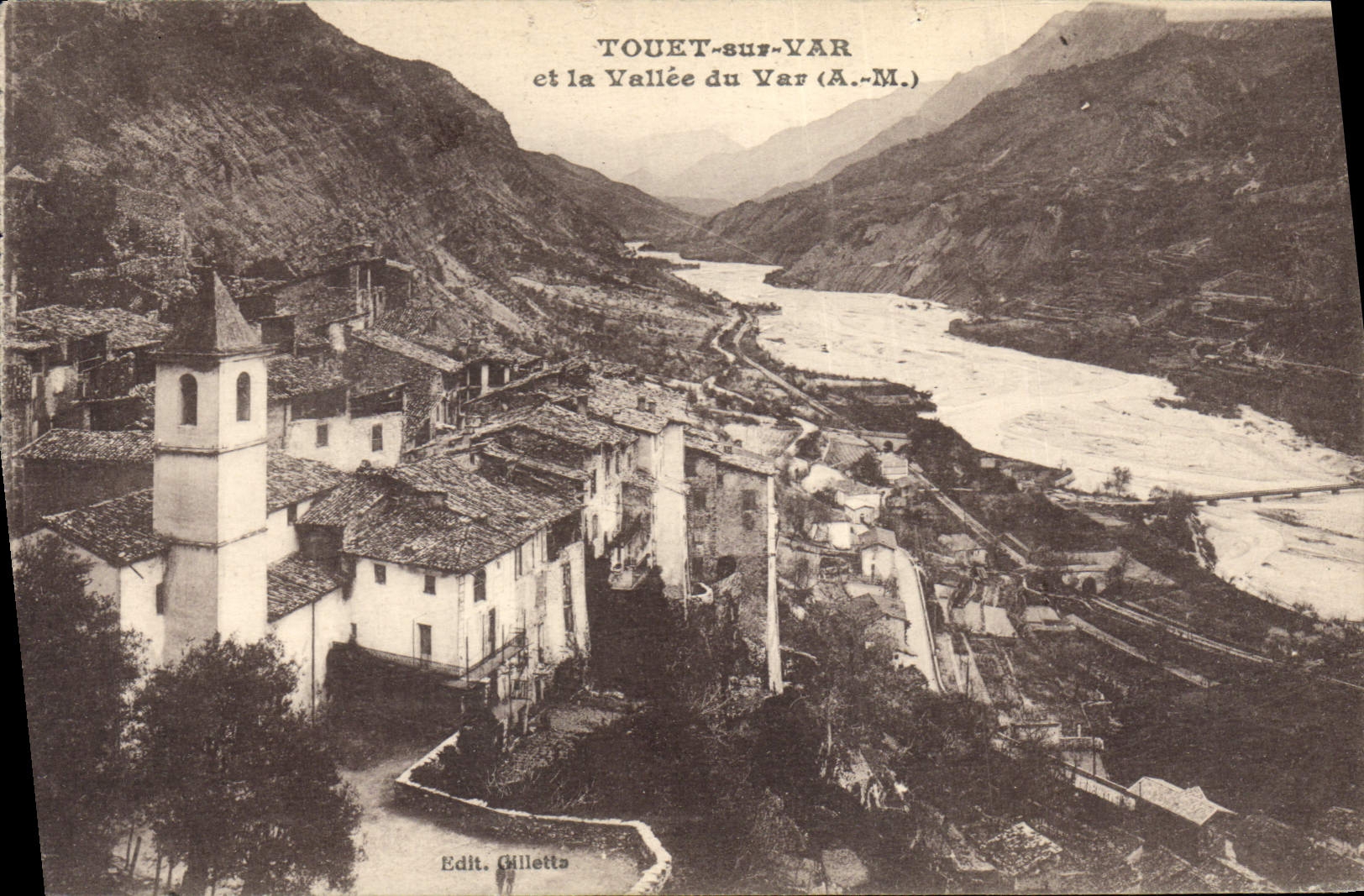 CPA Touet sur Var et la Vallee du Var 