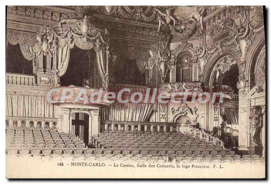 Monte-Carlo — Le Casino, Salle des Concerts, la loge Princière — F. L.
