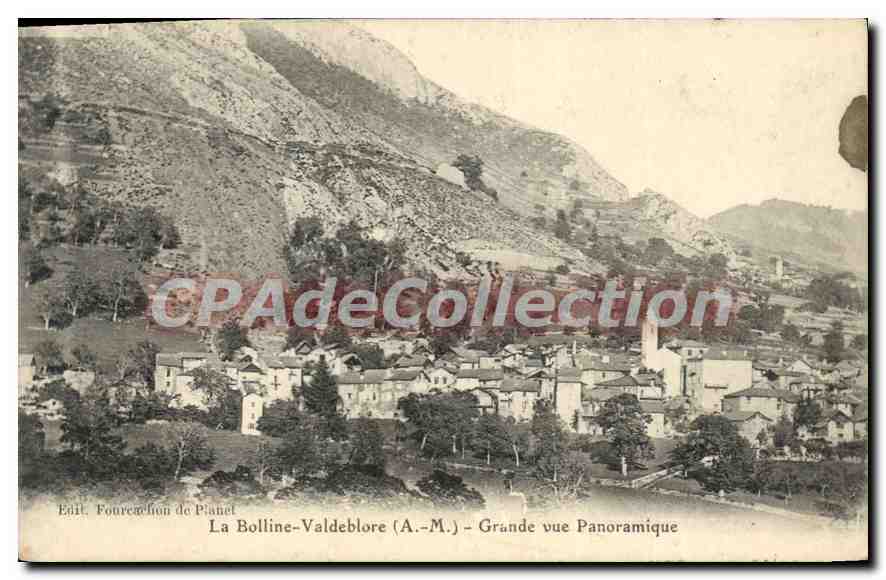 CPA La Bolline Valdeblore Grande vue Panoramique 