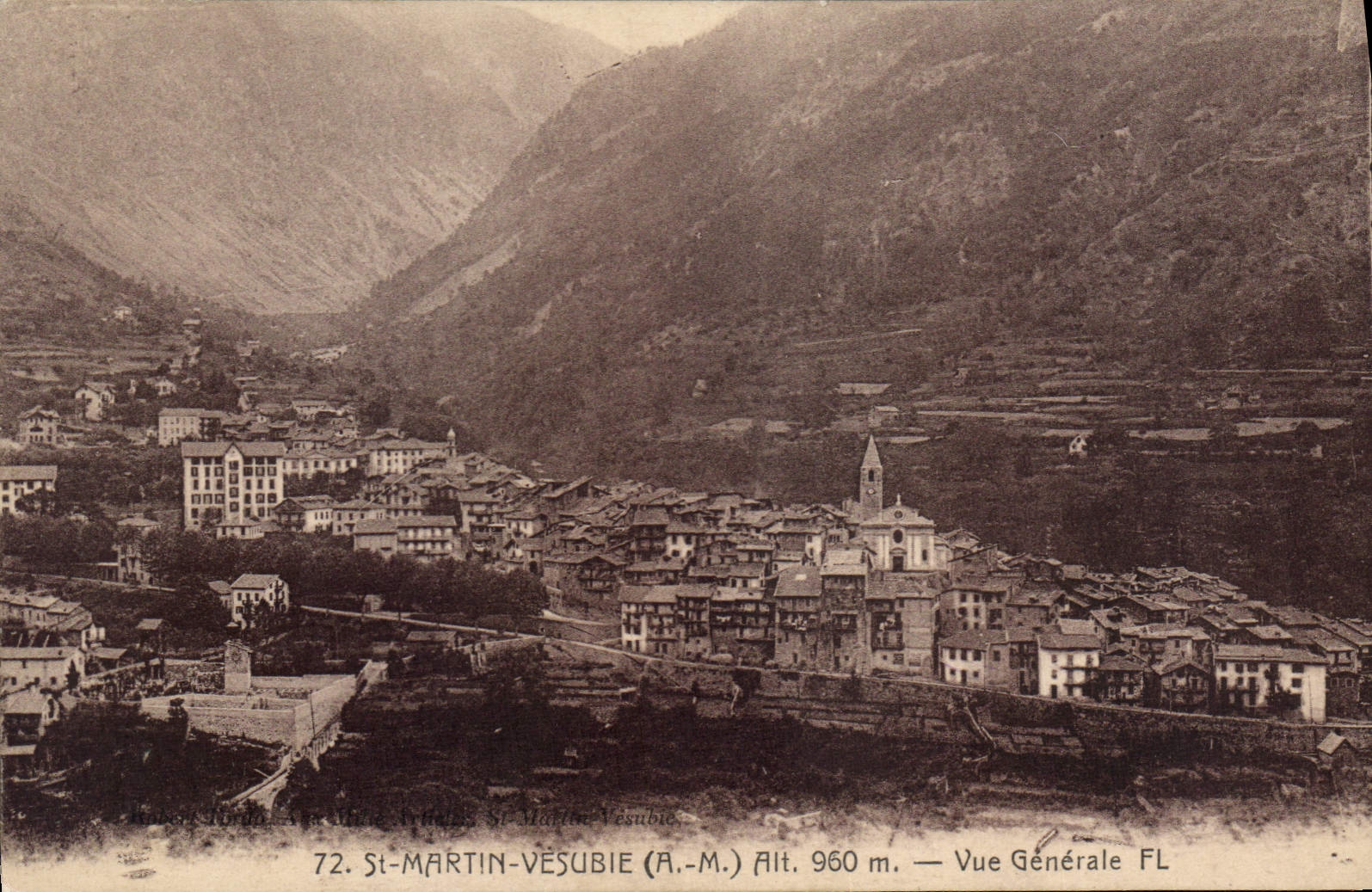 St-MARTIN-VÉSUBIE (A.-M.) — Vue Générale — Alt. 960 m — FL