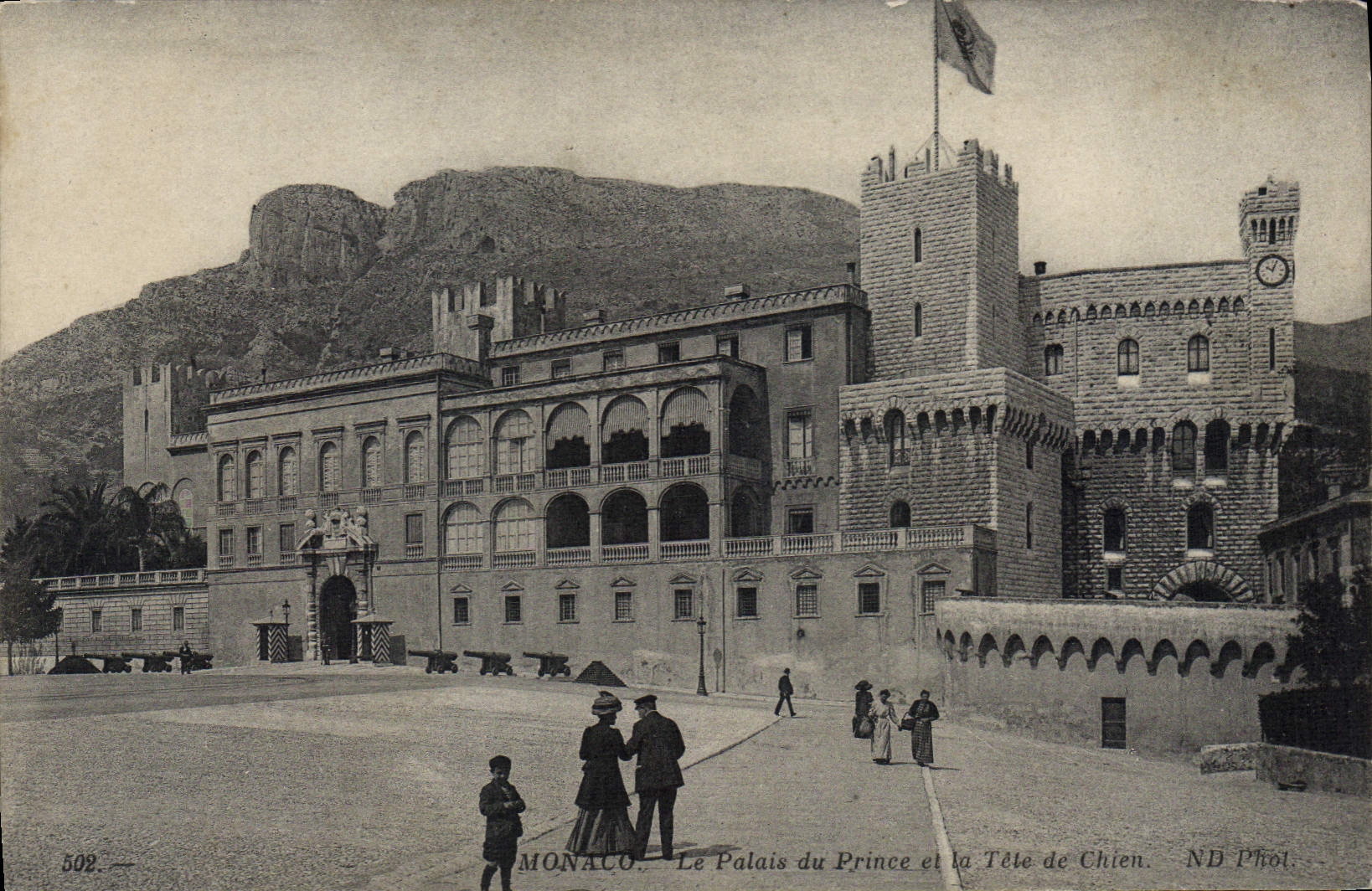 Monaco — Le Palais du Prince et la Tête de Chien — ND Phtol.