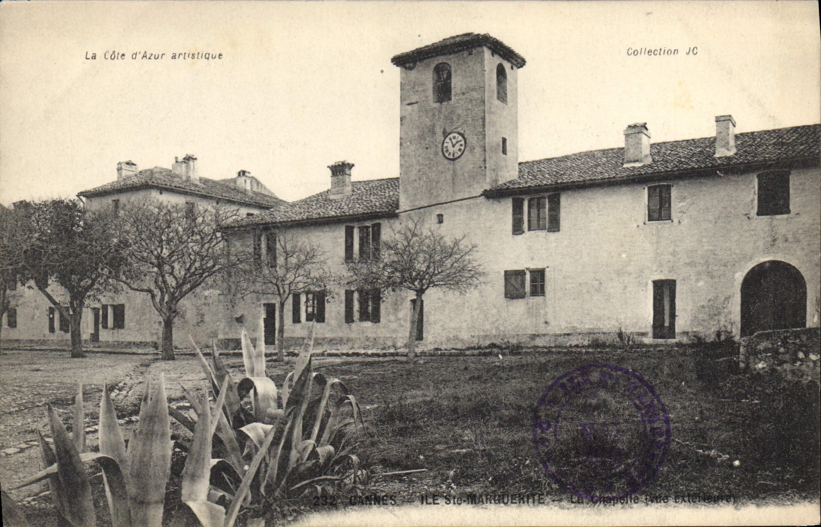 Dannes - Ile Sainte-Marguerite - La Chapelle (vue extérieure) — Collection JC — La Côte d'Azur artistique