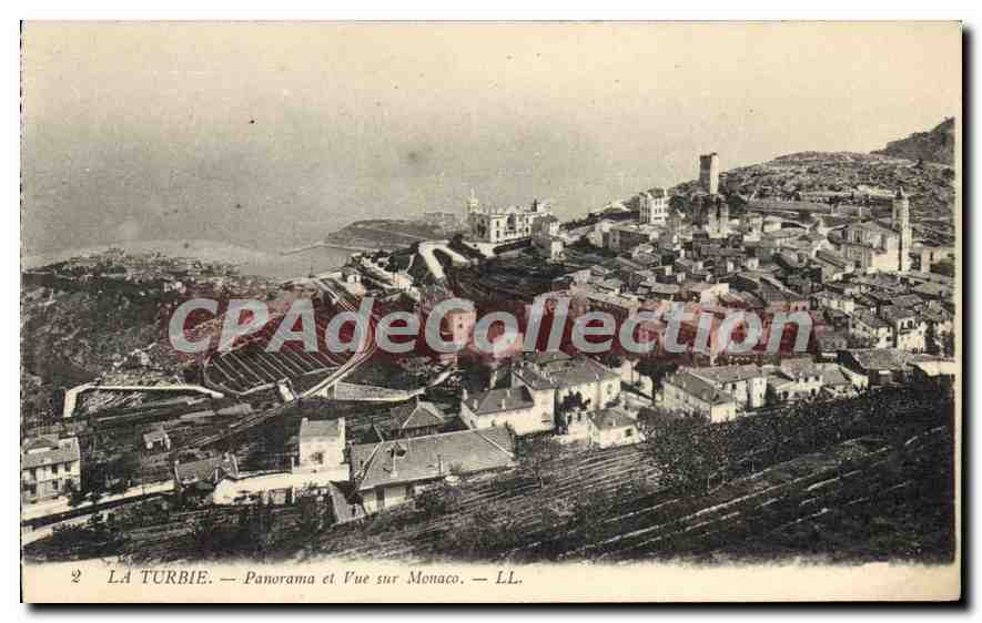 La Turbie — Panorama et Vue sur Monaco — LL.