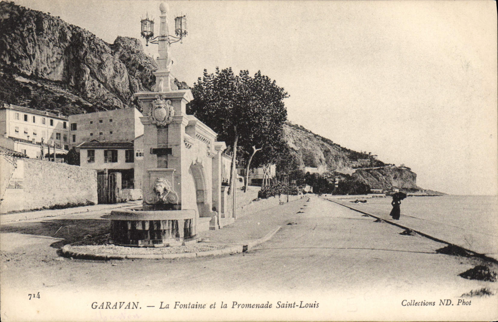 Garavan — La Fontaine et la Promenade Saint-Louis — Collections ND. Phot, n°714