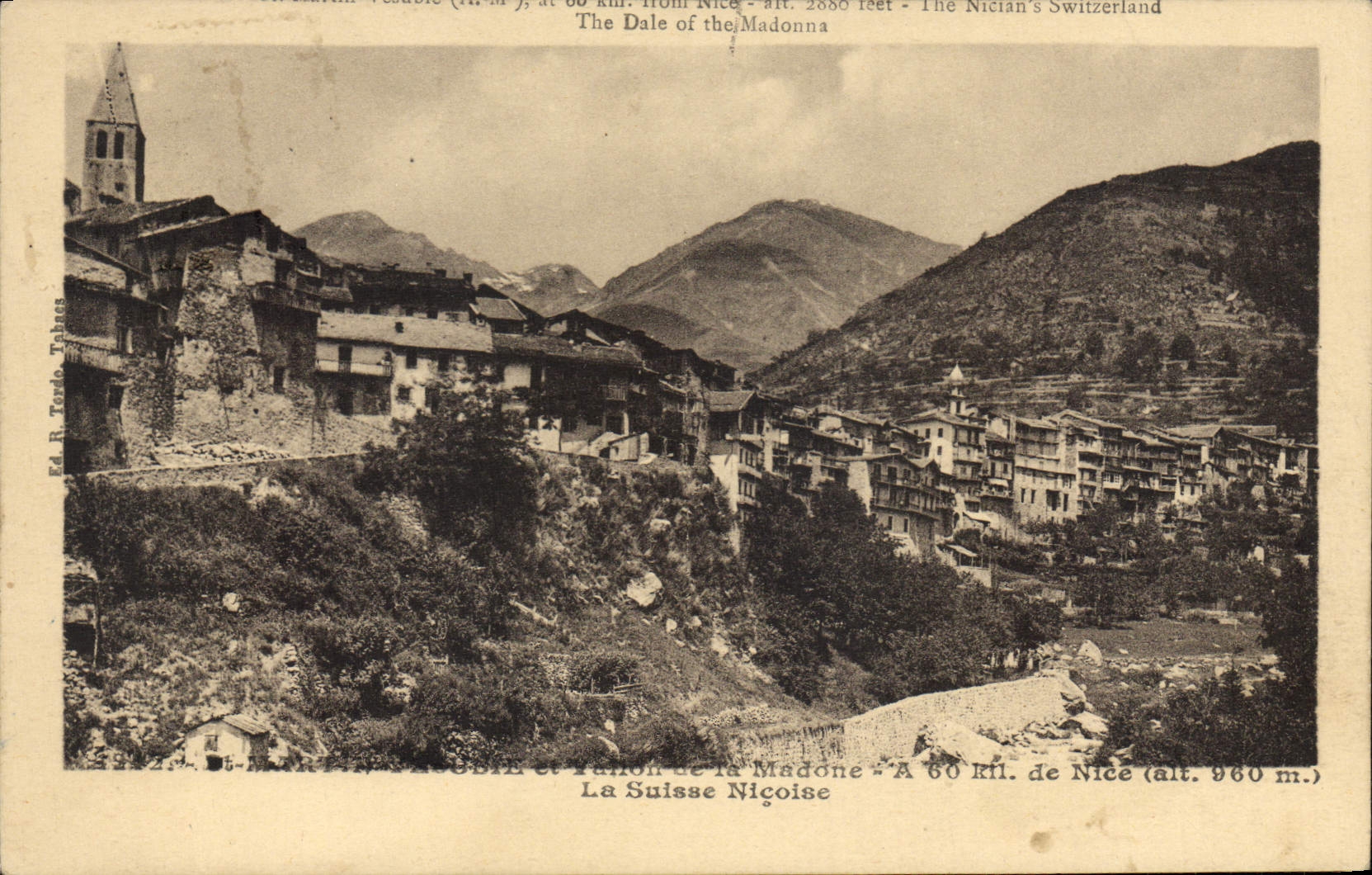 CPA Saint Martin Vesubie Vallon de la Madone La Suisse Nicoise 