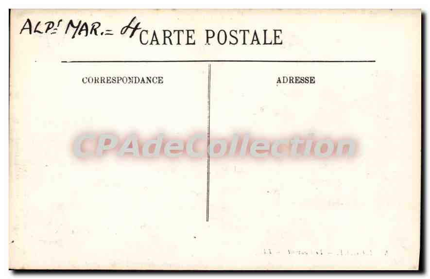 CPA Laghet Le Couvent  — Back