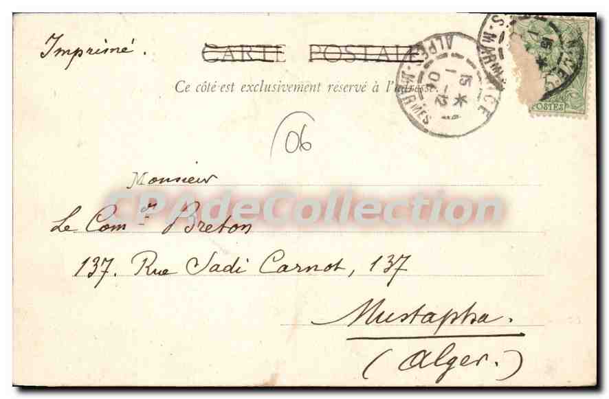 Rade de Villefranche — vue portuaire avec soldat — Éditi n G. Letta, phot. Nioe, n°546 — Verso
