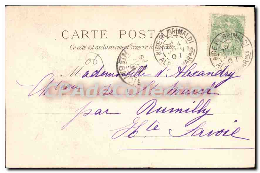 CPA Le Loup  — Verso