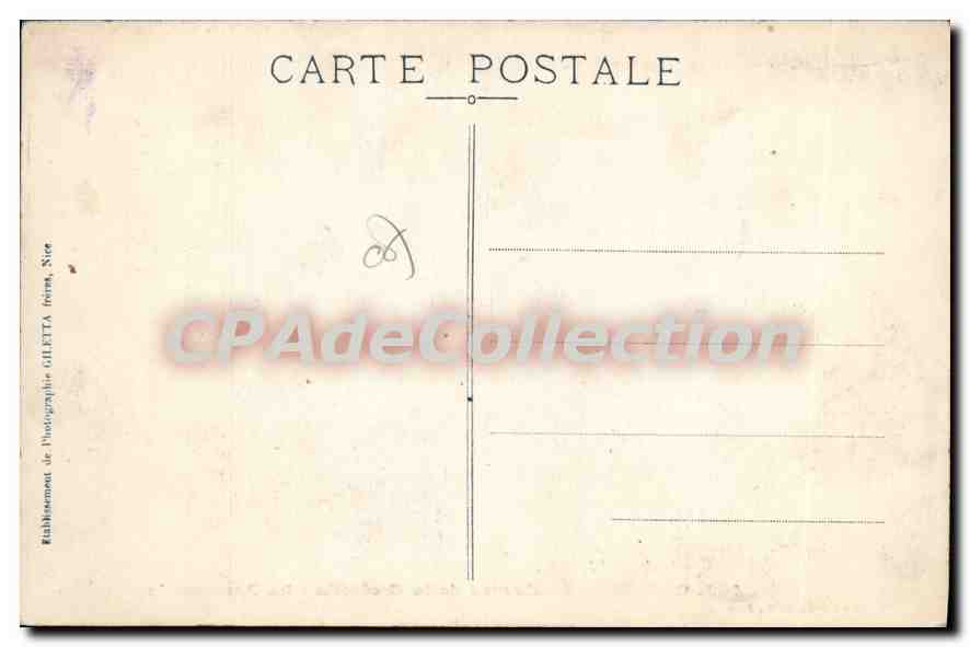 CPA Cannes Boulevard de la Croisette La Promenade  — Rückseite