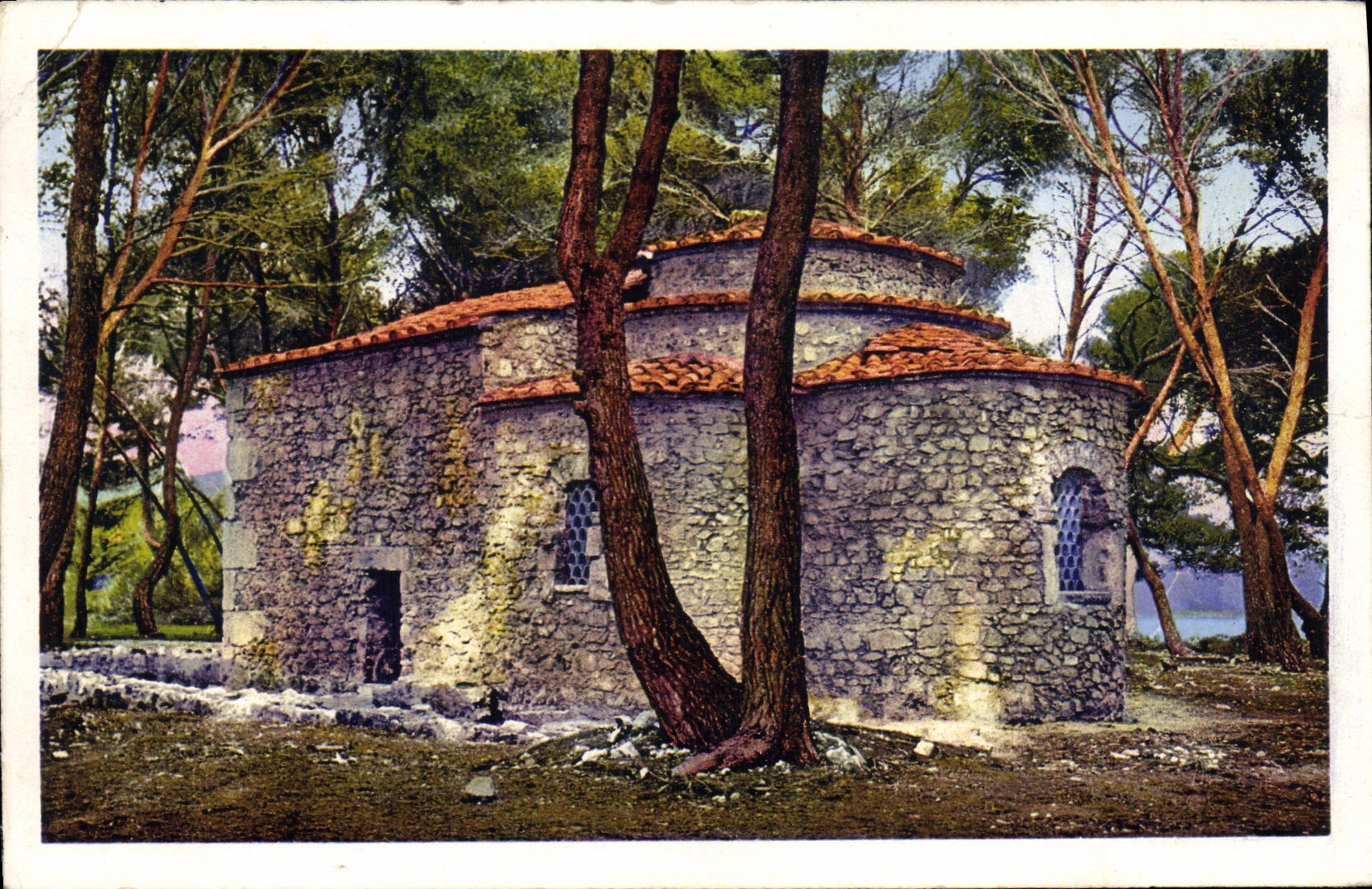 Abbaye de N.D. de Lérins — Chapelle de la Trinité — Photochrome A.D.I.A. Nice
