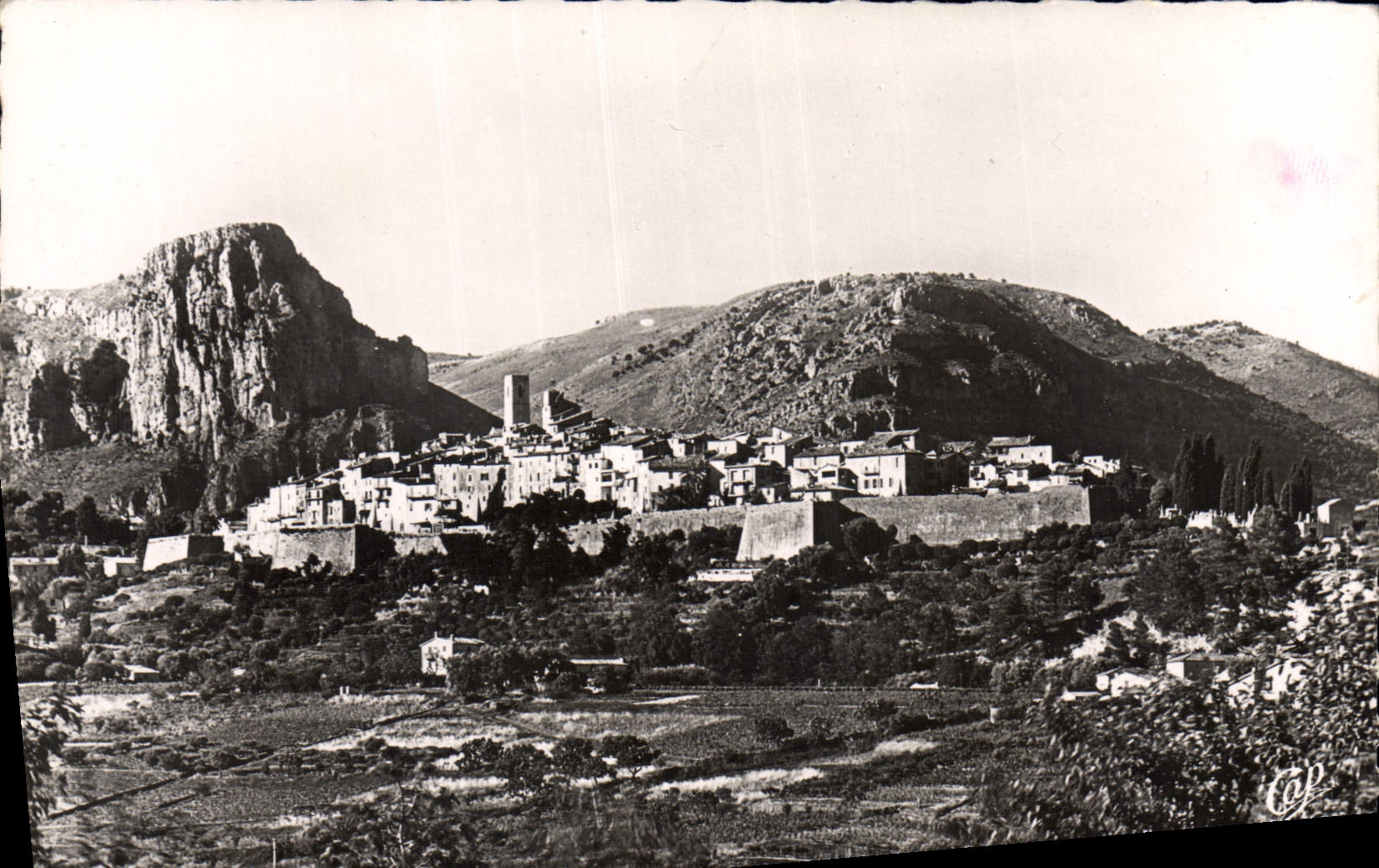 Saint-Paul-de-Vence — vue générale et le Baou de Jeannet — Real-Photo - Cie des Arts Photomécaniques