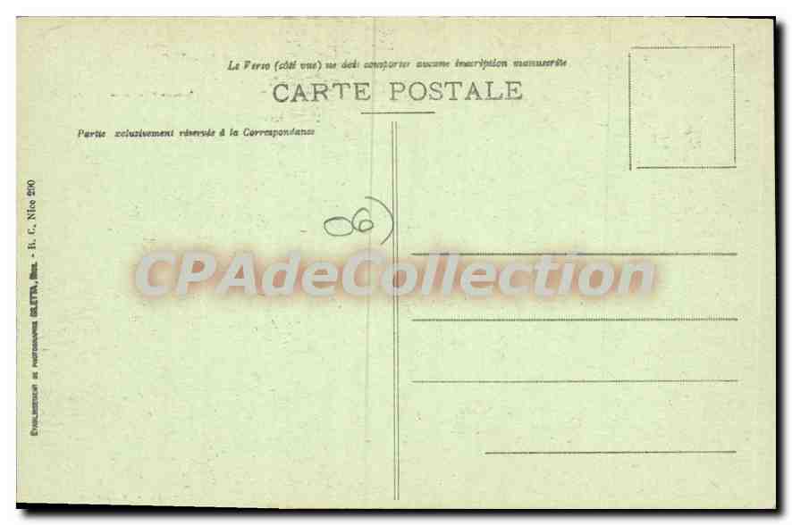 CPA Ile St Honorat Abbaye de Lerins Galerie du Cloitre  — Rückseite