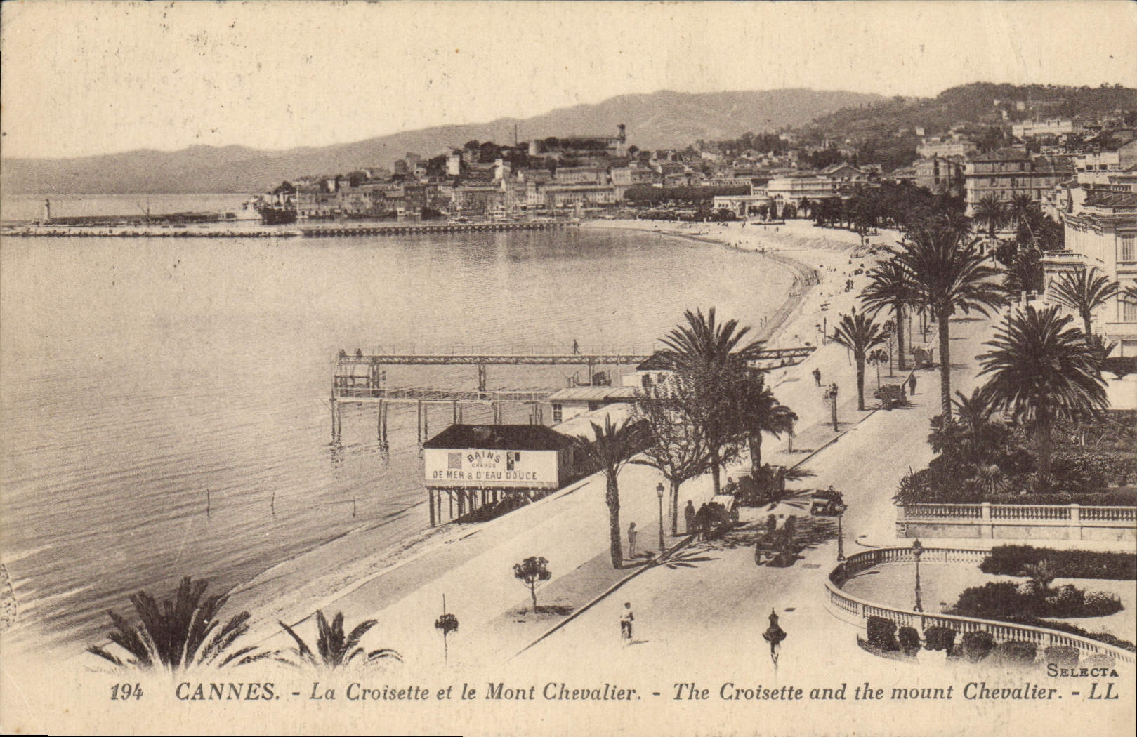 CANNES - La Croisette et le Mont Chevalier - Selecta LL