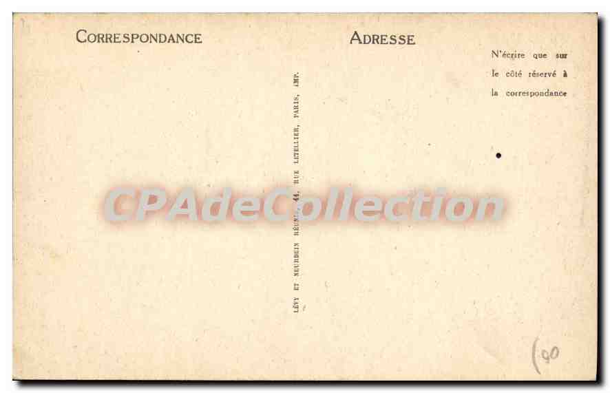 CPA Cannes Clocher de l'Eglise du Suquet  — Verso