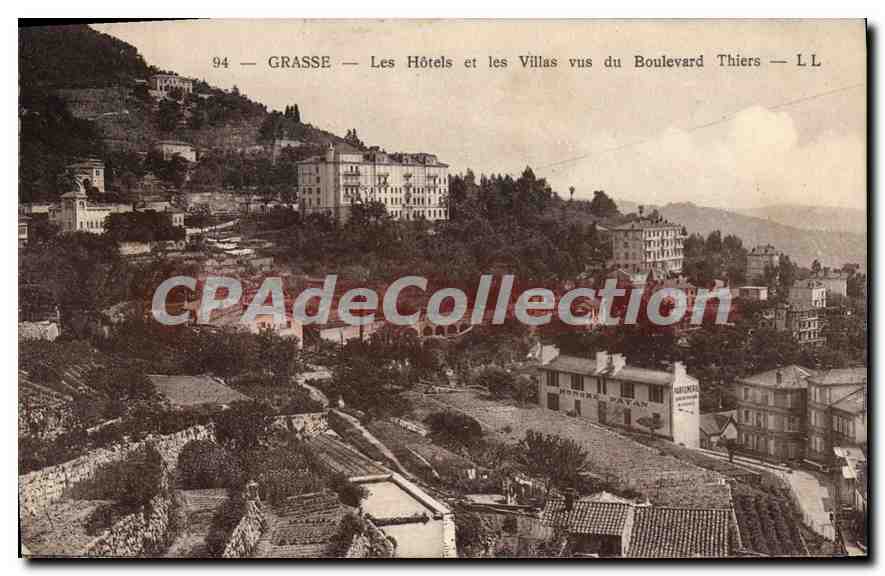 CPA Grasse Les Hotels et les Villas vus du Boulevard Thiers 