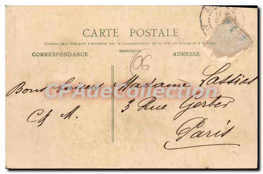 Sq. BEAULIEU — Le Port. Petite Afrique. — Édition Pigault, Nîmes — Reverso