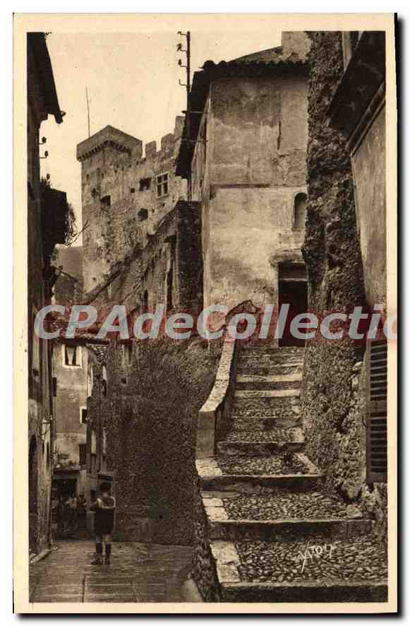 Roquebrune-Cap-Martin — Vieille rue dominée par le Fort — Les Éditions d'Art YVON, Paris