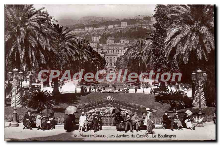 Monte-Carlo — Les Jardins du Casino. Le Boultingrin — CPAdeCollection