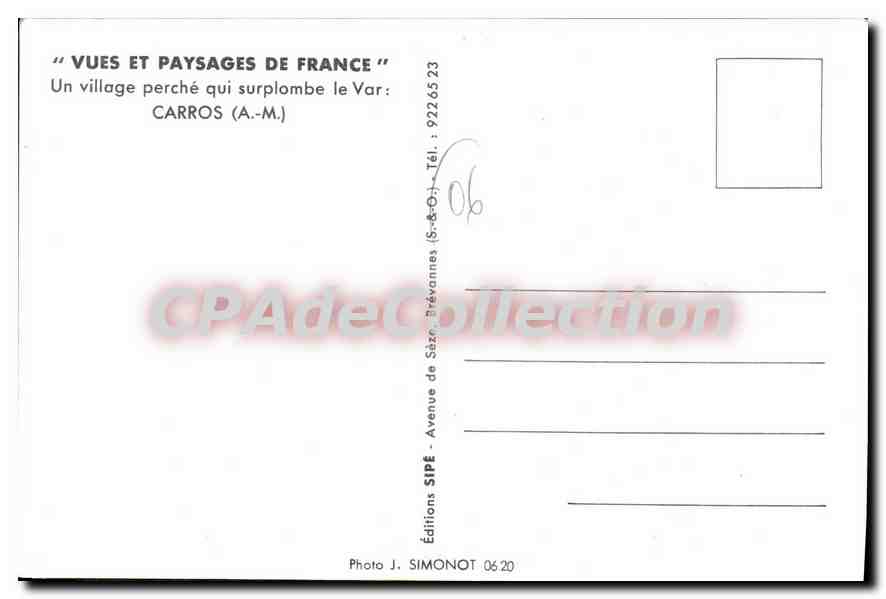 Carros — village perché surplombant le Var — Éditions Sipé — Reverso
