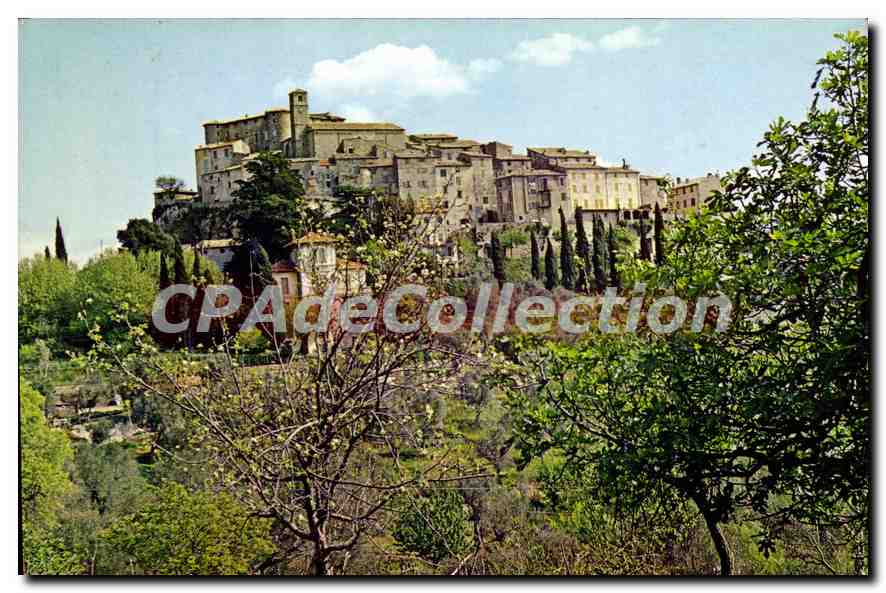 Carros (A.-M.) — village perché surplombant le Var — Éditions Sipé, Sèze
