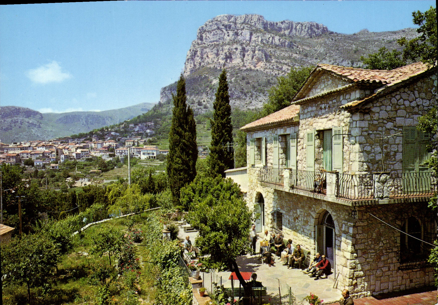 Saint-Jeanet — Les Chênes, vue sur le Baou et le village — Editions S.E.P.T. - 115-20
