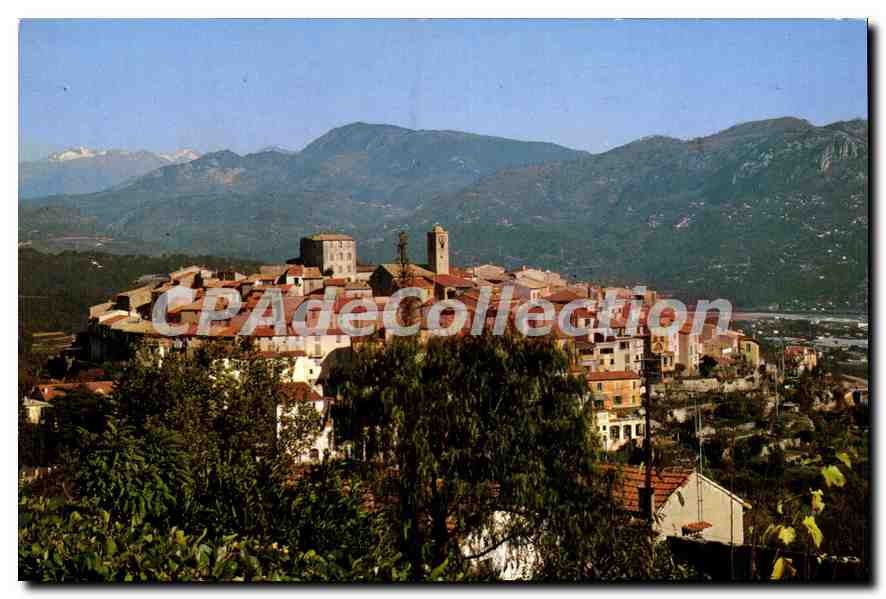 Gattières — pittoreskes Dorf an der Côte d'Azur — Éditions Photoguy, Roquefort-les-Pins