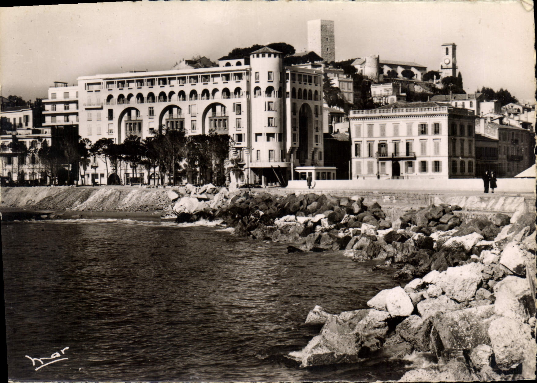 CPSM Cannes La Cote d'Azur L'Hotel et la Mediterrannee