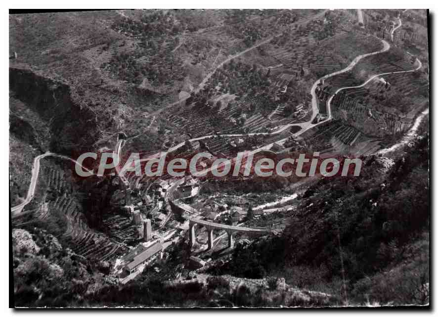 CPSM Pont du Loup Vue generale Vue prise des Lacets de Gourdon