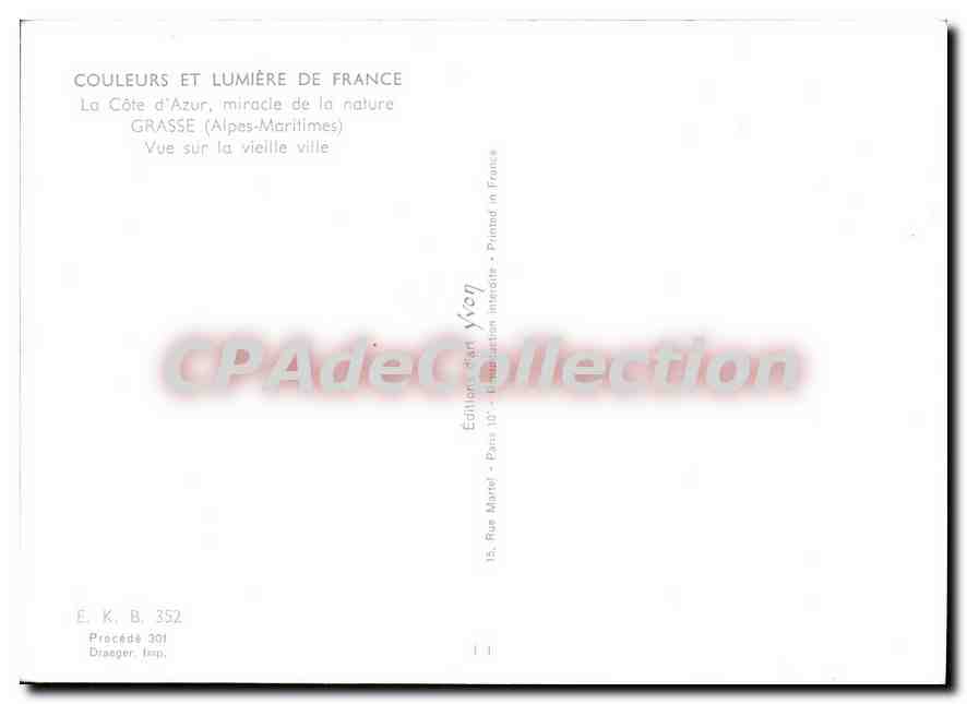 Grasse (Alpes-Maritimes) — Vue sur la vieille ville — Éditions Pass 10 — Reverso