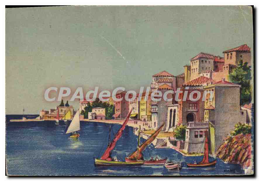 Villefranche-sur-Mer — vue du port avec bateaux — éditeur VILLEFRANCHE-SUR-MER, n° 2207 A