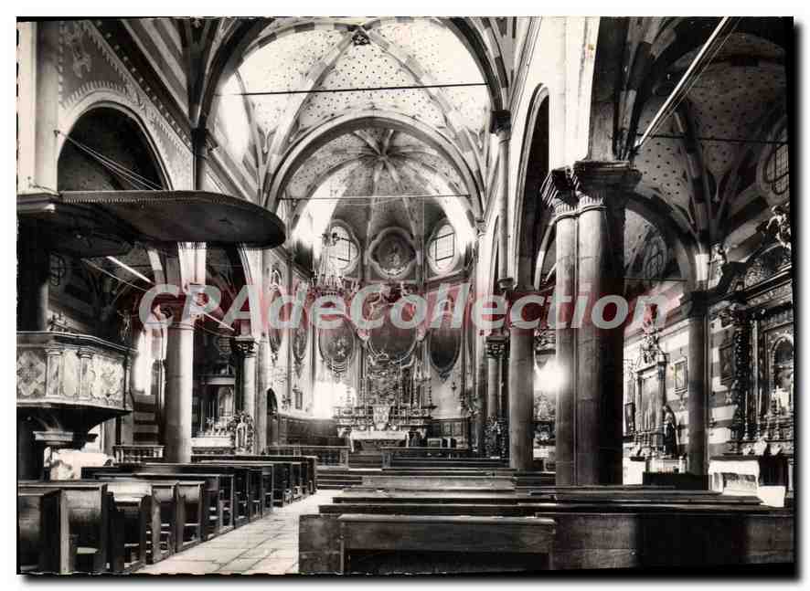 CPSM Tende (alt 815m) Les Alpes Maritimes Interieur de l'Eglise