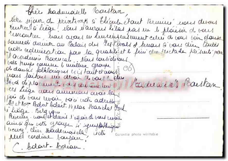 CANNES - Allgemeiner Blick auf das Casino, die Croisette und die großen Hotels — Verlag C. Béart, Nr. 6441 — Rückseite