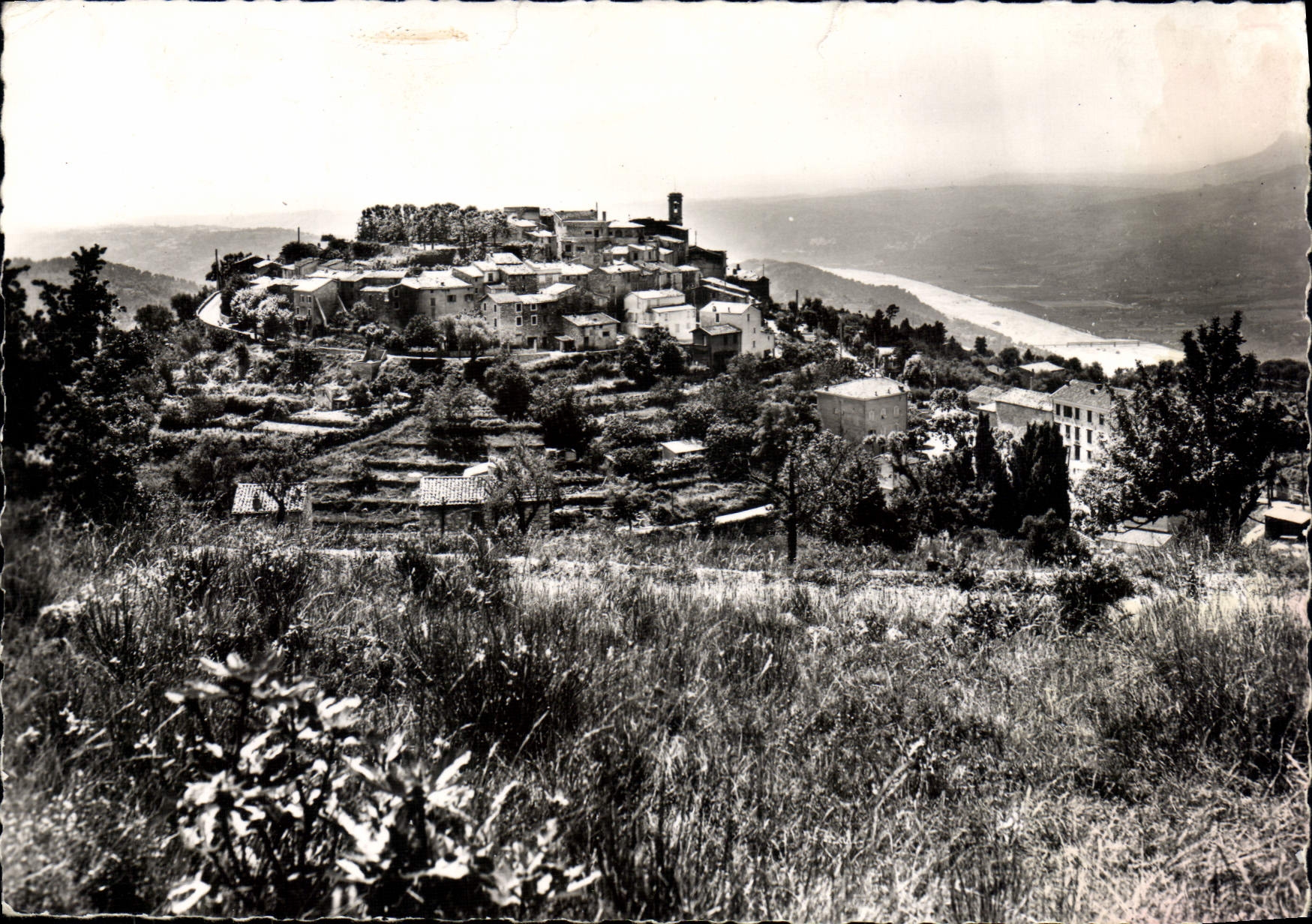 CPSM Aspremont (A M) alt 530 m et la Vallee du Var