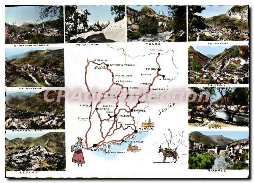 CPSM Circuit Pittoresque des Alpes Maritimes