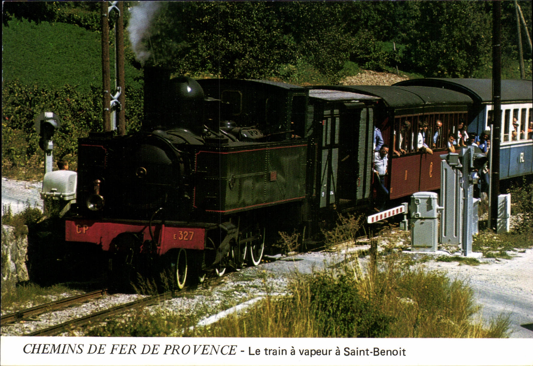 Le train à vapeur à Saint-Benoît — Chemins de Fer de Provence — éditeur A127