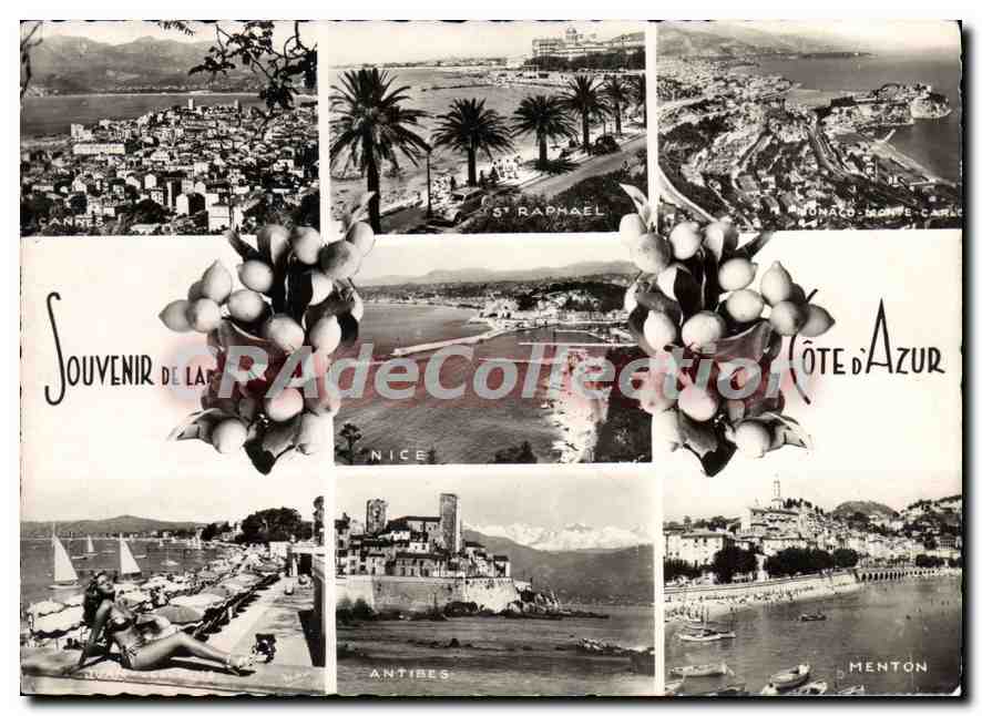 CPSM Cote d'Azur Souvenir
