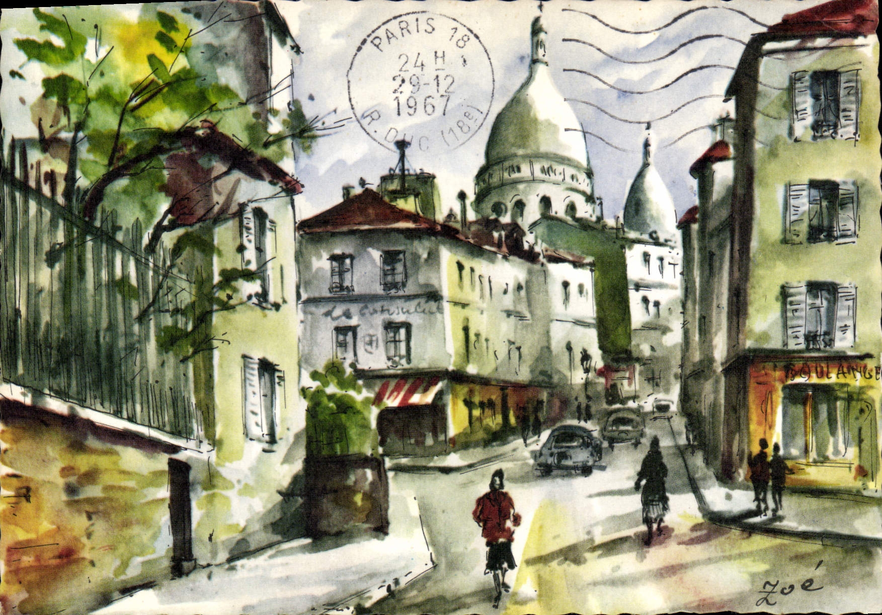 Paris - Rue Norvins et Montmartre — vue de la basilique du Sacré-Cœur — édition G. Navarro, n°14