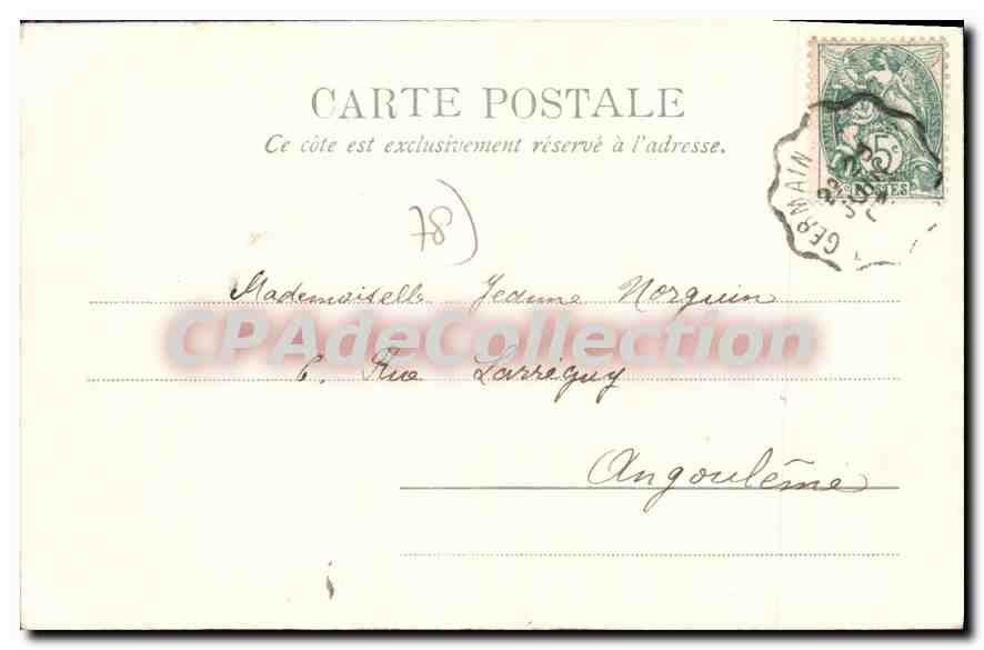 La Mairie — St. Germain-en-Laye — Paris Éditeur, n° 1684 — Verso