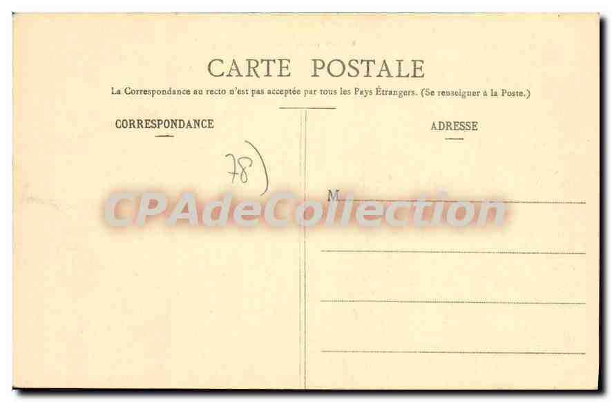CPA Rosny sur Seine Le Chateau — Back