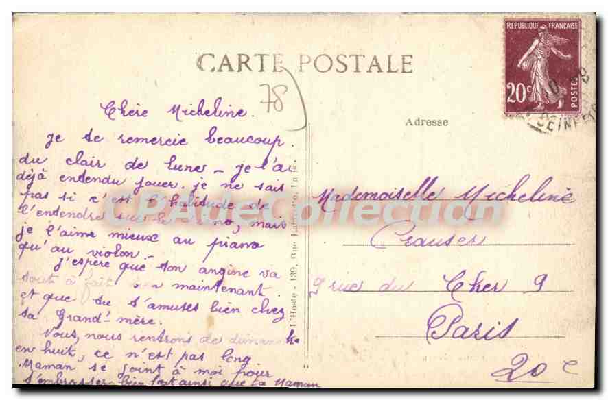 CPA Les Mesnuls (S et O) La Sabilere — Back
