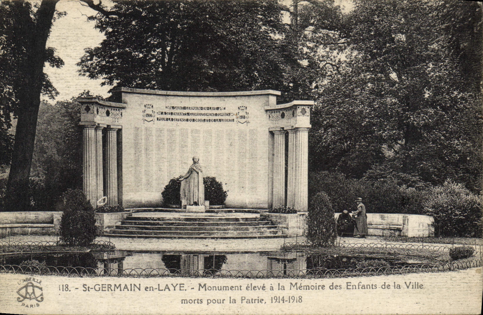 St-GERMAIN EN-LAYE - Monumento erigido en Memoria de los Niños de la Ciudad muertos por la Patria, 1914-1918 — L'ABEILLE PARIS, n°118