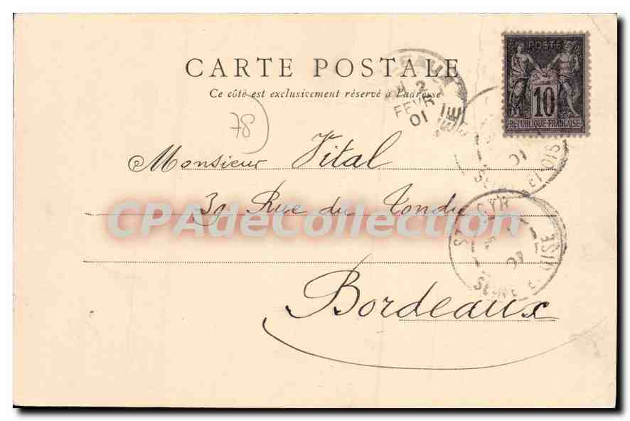 CPA Cyr Saint Cyr Le Petit bois — Verso