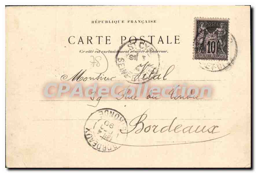 CPA Cyr Saint Cyr Le Terrain  — Verso