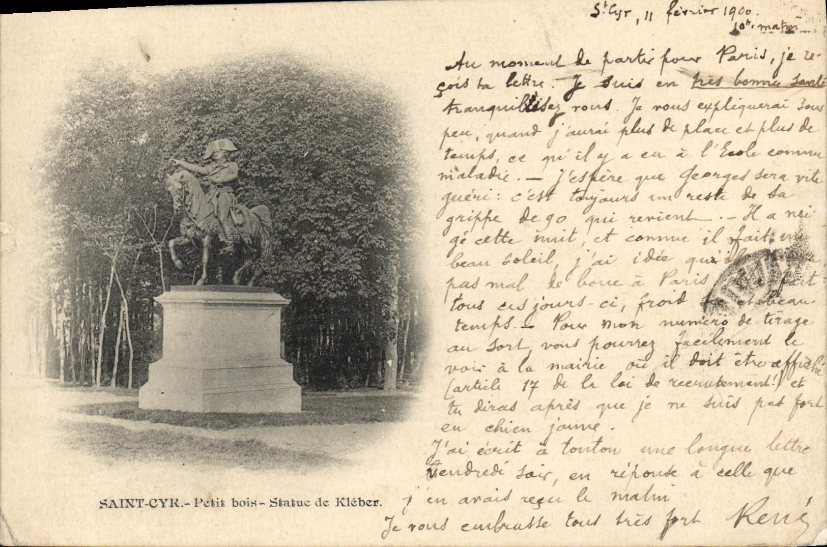 Saint-Cyr - Petit bois - Statue de Kléber