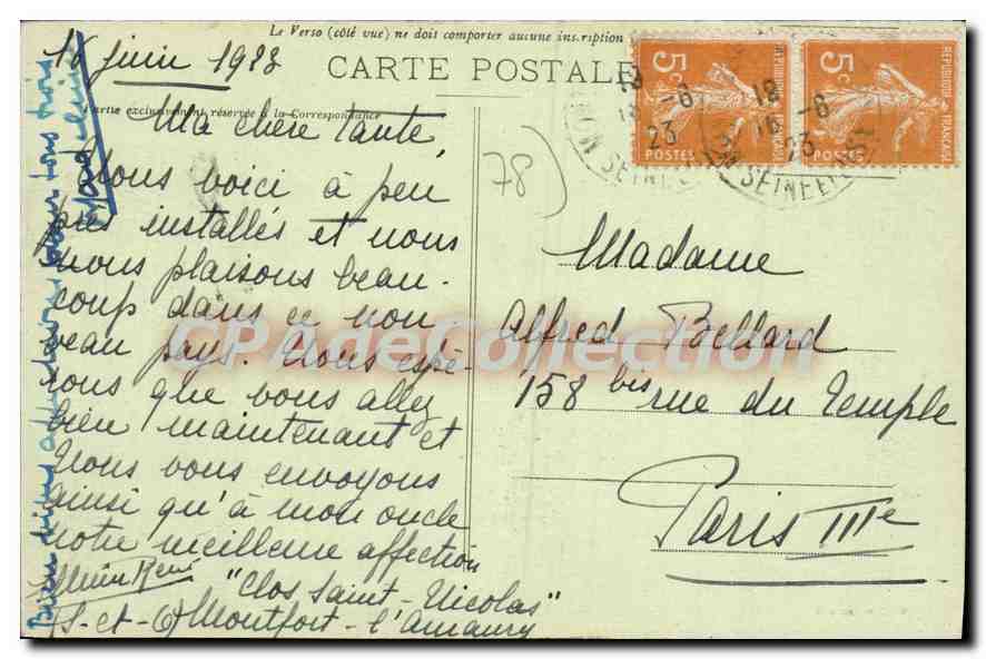 Montfort-l'Amaury — panorama de la ville fondée par Amaury Ier au XIe siècle — éditeur Begnard — Reverso